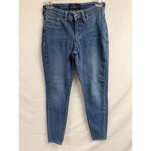 Lucky Brand Handcrafted Womens Mid Rise Skinny Jeans Blue Denim Size 2/26